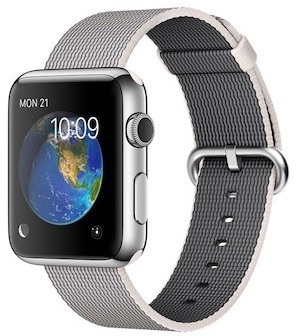 Apple - Apple Watsh Series 2 42mm シルバー×パールウーブン Apple Watsh Series 2 42mm シルバー×パールウーブン（MinZ