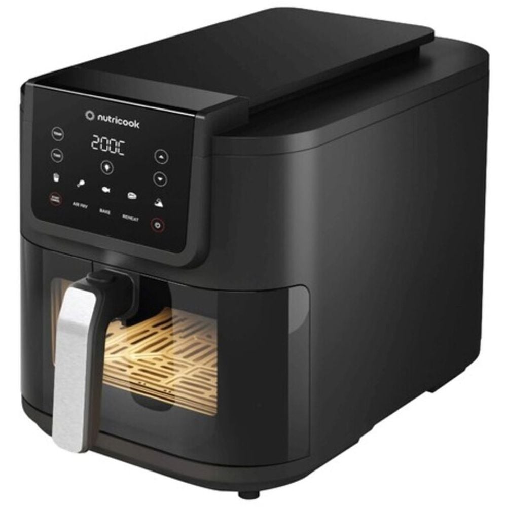 Digital Slim Air Fryer XL,7.6L Capacity with Clear Window & Internal Light , 2.4KG, Space-Saving Design,5 Presets, Fry, Roast Bake, Reheat Dehydrate, 2 Years Warranty 7.6 L 1700 W AFS200 Black