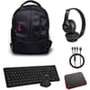 Free VWalk 3-in-1 Cable + Bluetooth Headset + Mouse Pad + Havit Keyboard & Mouse + Bagpack