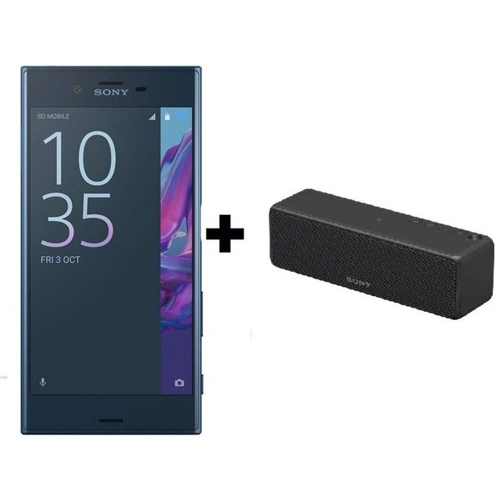 Sony Xperia XZ 4G Dual Sim Smartphone 64GB Blue + Sony Wireless Speaker
