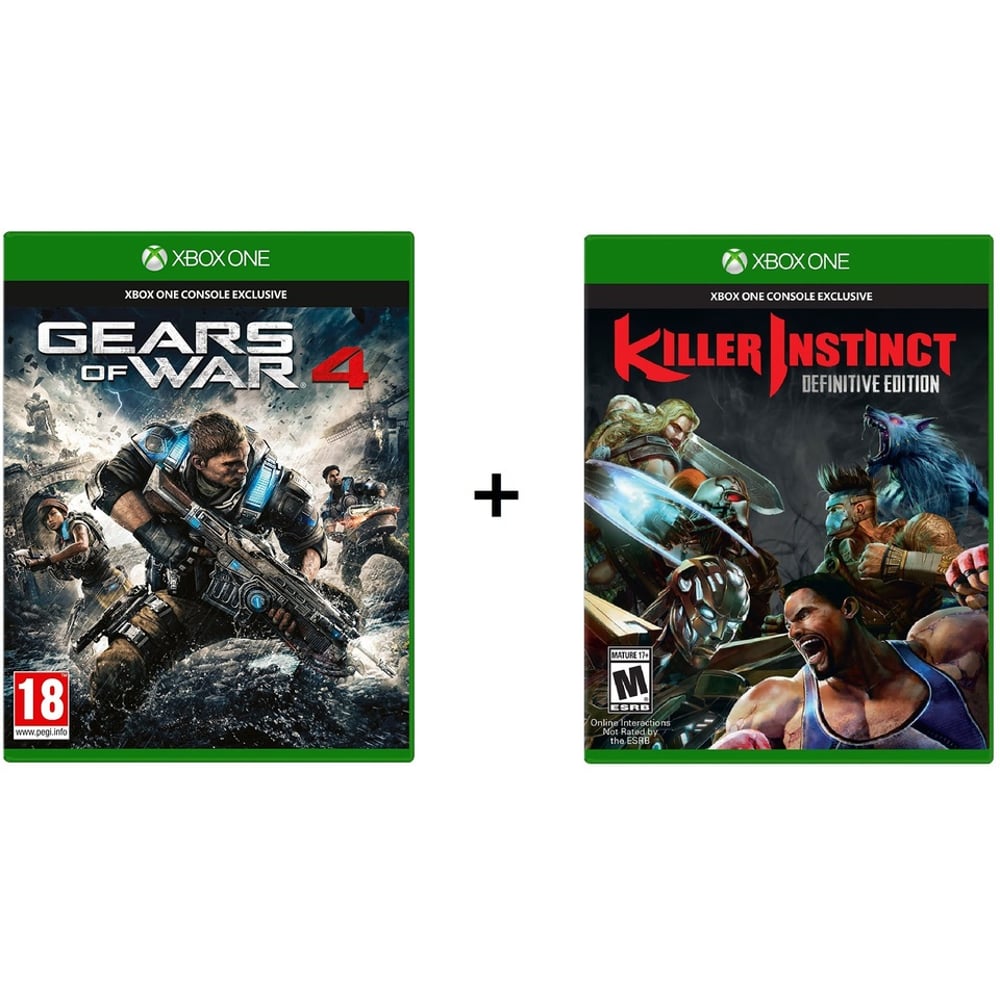 Microsoft Xbox One Gears Of War 4 Game 4V900025 + Xbox One Killer Instinct Definitive Edition 4W200023