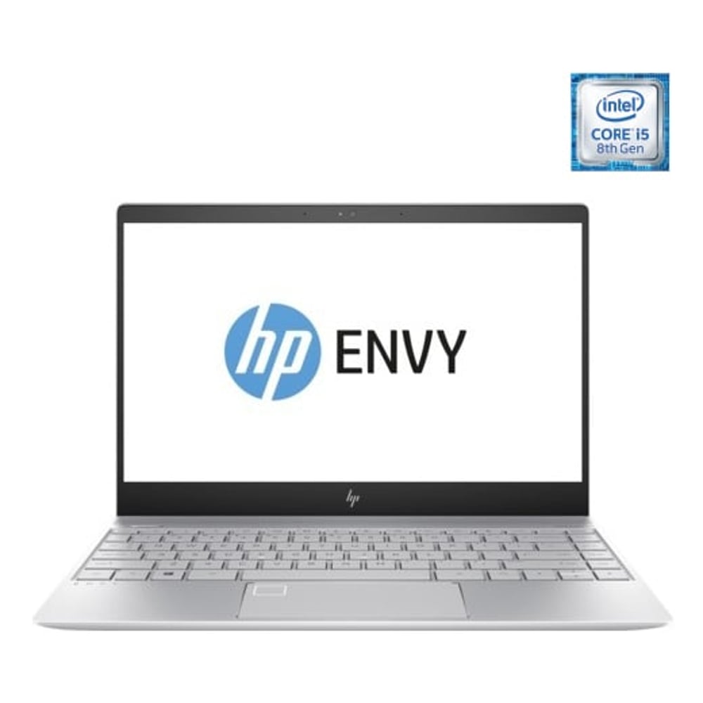HP ENVY (2017) Laptop - 8th Gen / Intel Core i5-8250U / 13.3inch FHD / 256GB SSD / 8GB RAM / Shared Intel UHD 620 Graphics / Windows 10 / Silver / Middle East Version - [13-AD100NE]