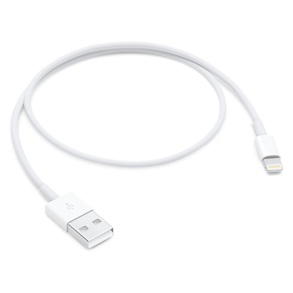 كابل لايتنينج إلى USB طوله 0.5 متر - أبيض