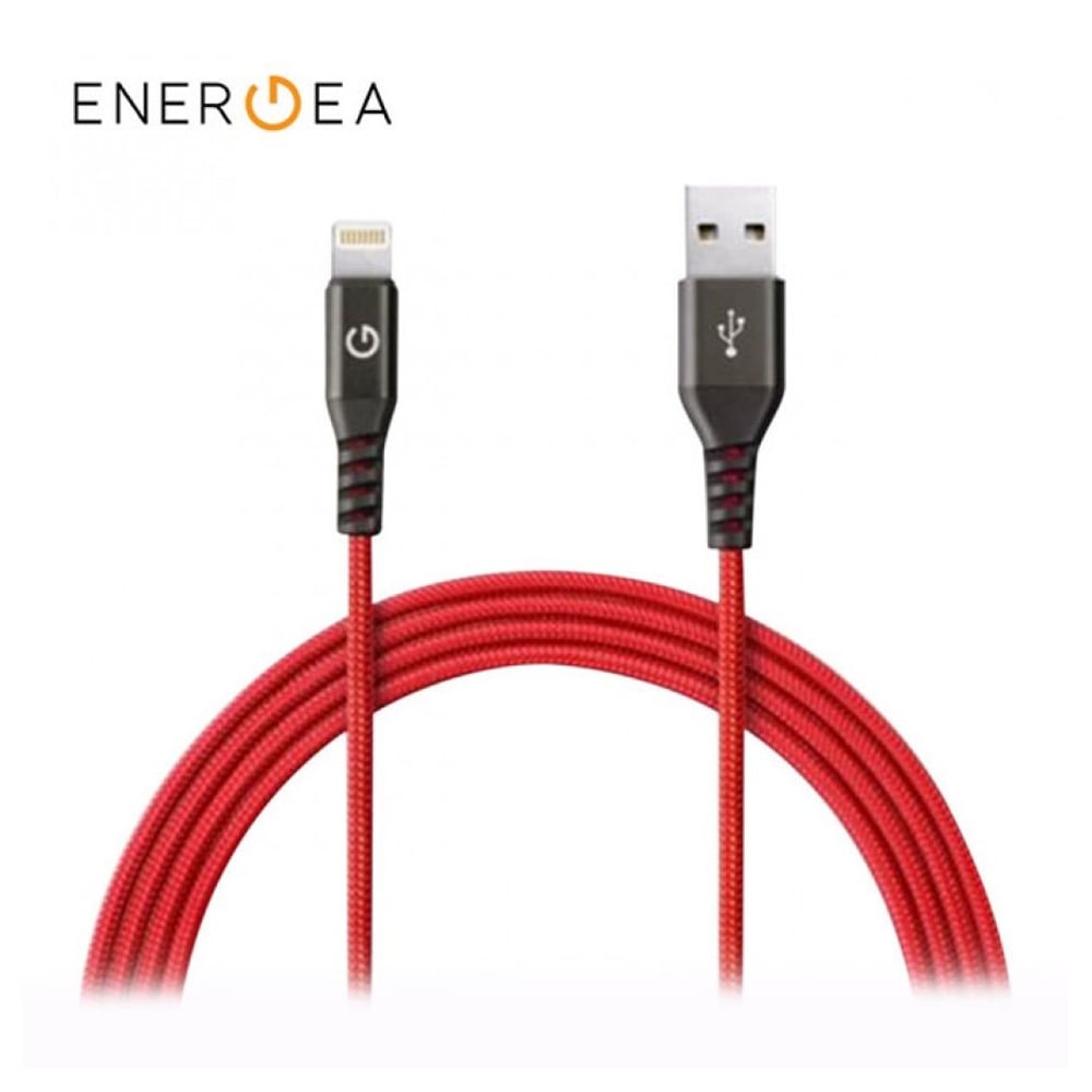 Energea Alutough Lightning Cable 1.5m Raving Red - CBL-AT-RED150