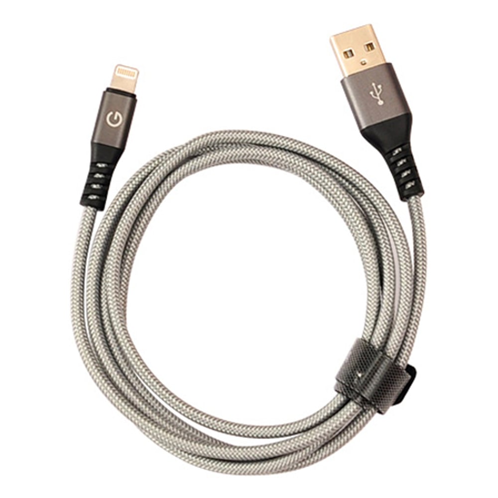 Energea Alutough Lightning Cable 1.5m Gun Metal - CB-LAT-GUN150