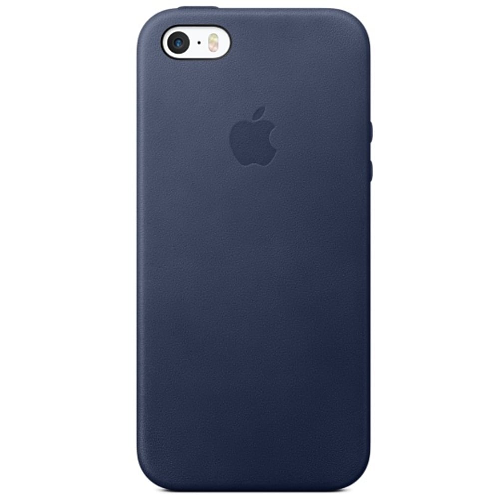 Apple Leather Case Midnight Blue For iPhone SE - MMHG2ZM/A
