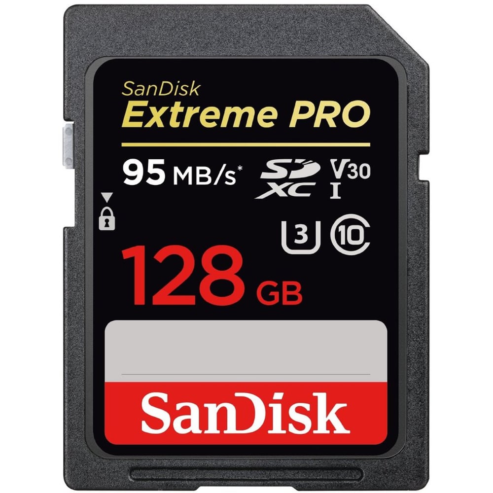 بطاقة ذاكرة SDXC إكستريم برو سعة 128 جيجابايت سانديسك SDSDXXG128GGN4IN
