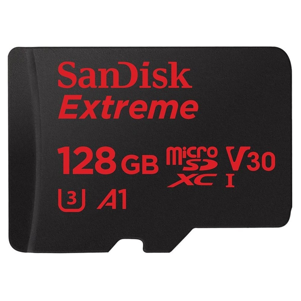 بطاقة من سانديسك إكستريم برو  MicroSDXC 128 جيجابايت مع محول SD