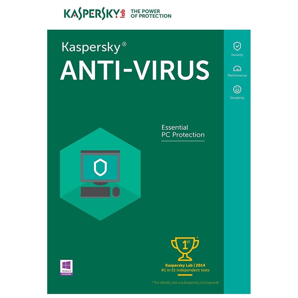 Kaspersky Anti Virus 2018 2User KAV2PCRT2018