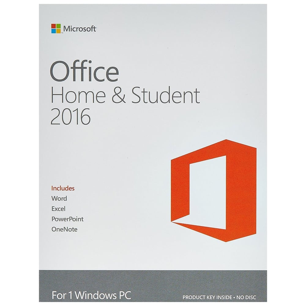 Microsoft 79G04292 Office Home & Student Software 2016 Online Product Key License *Offer Applicable On Purchase of Laptop/Tablet only