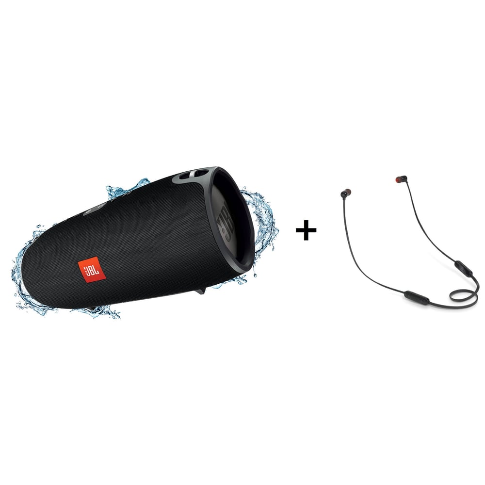 JBL XTREME Portable Bluetooth Speaker + T110BT In Ear Bluetooth Headset