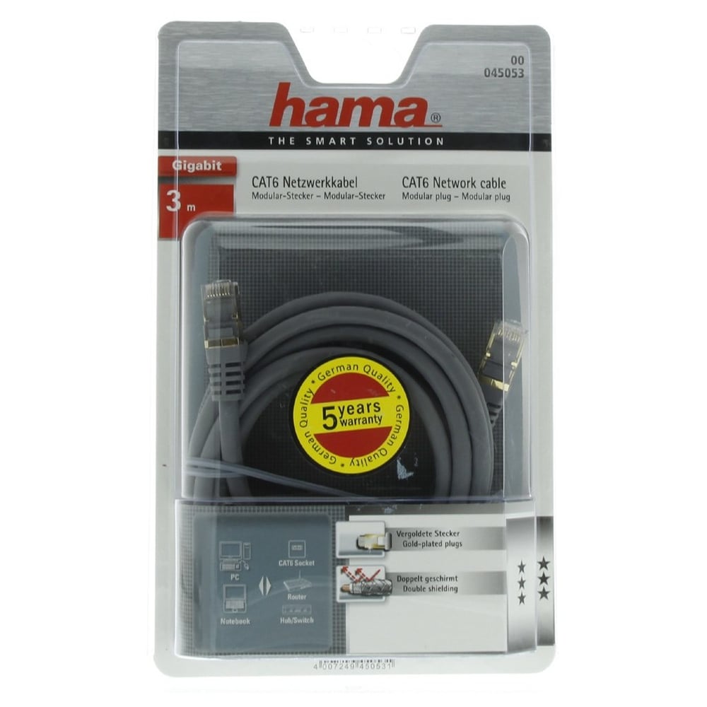 Hama Cat6 Patch Cable 3M