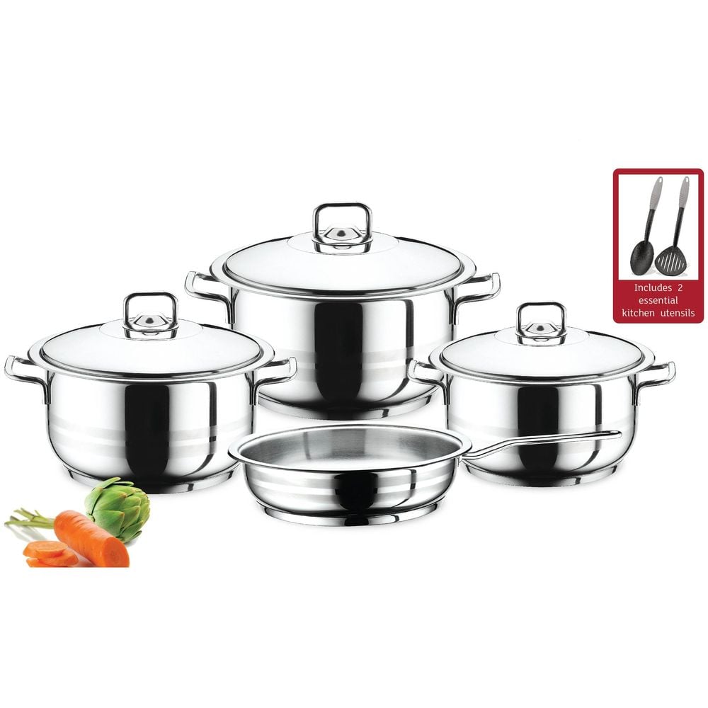 Prestige Stainless Steel Cookware Set 9Pc