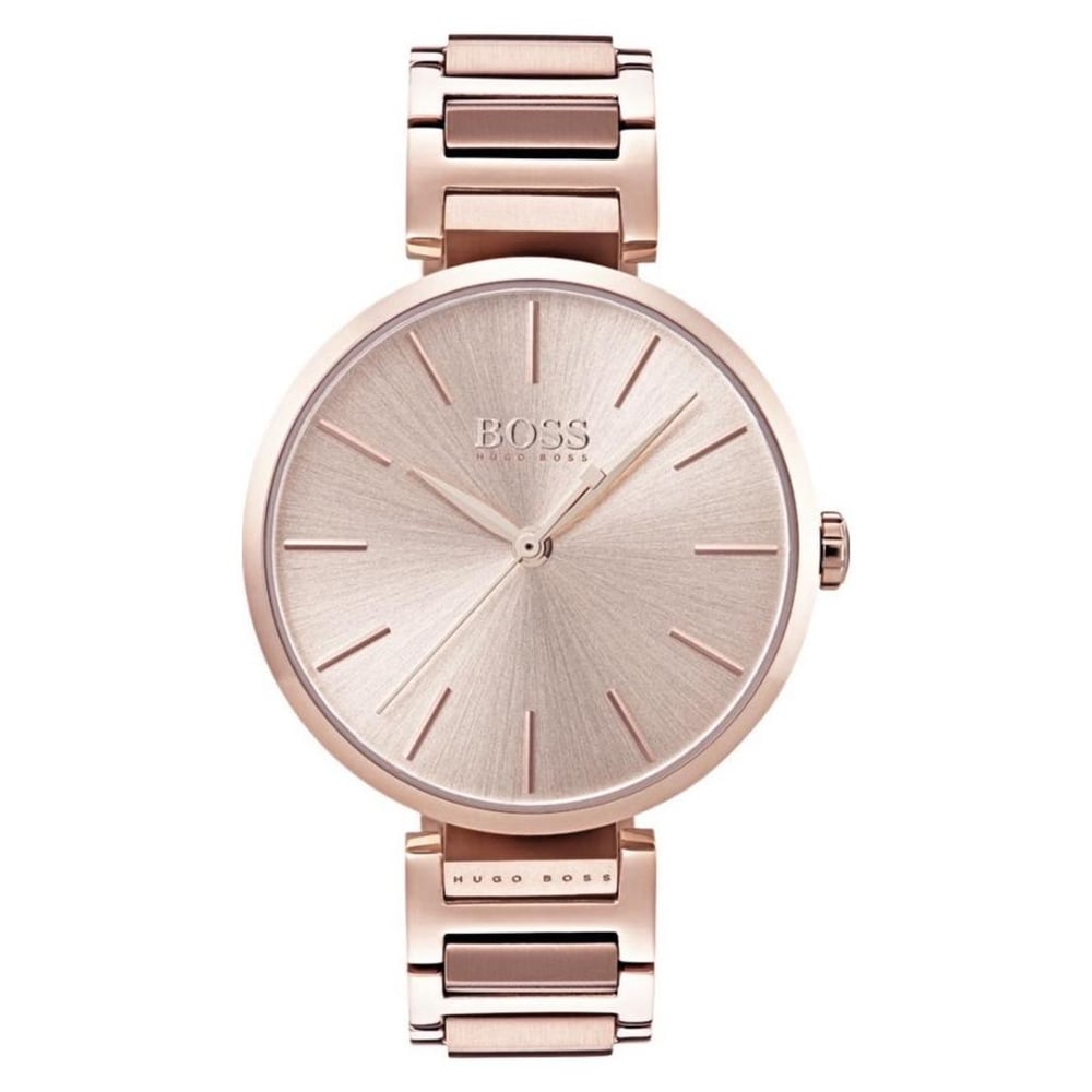 Hugo Boss Allusion Watch For Women with Carnation Gold Metal Bracelet