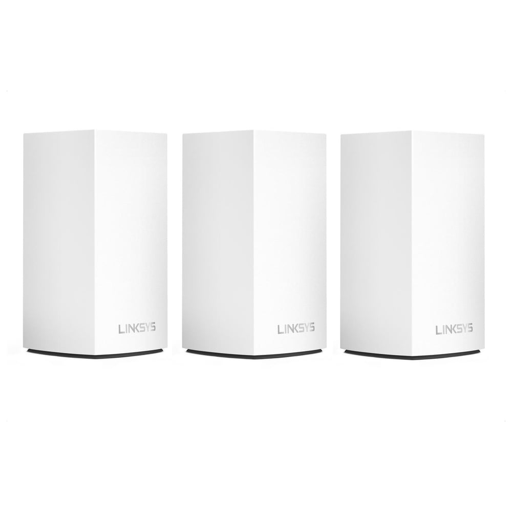 Linksys Velop WHW0103 AC1300 Whole Home Intelligent Mesh WiFi System, Dual-Band, 3-pack