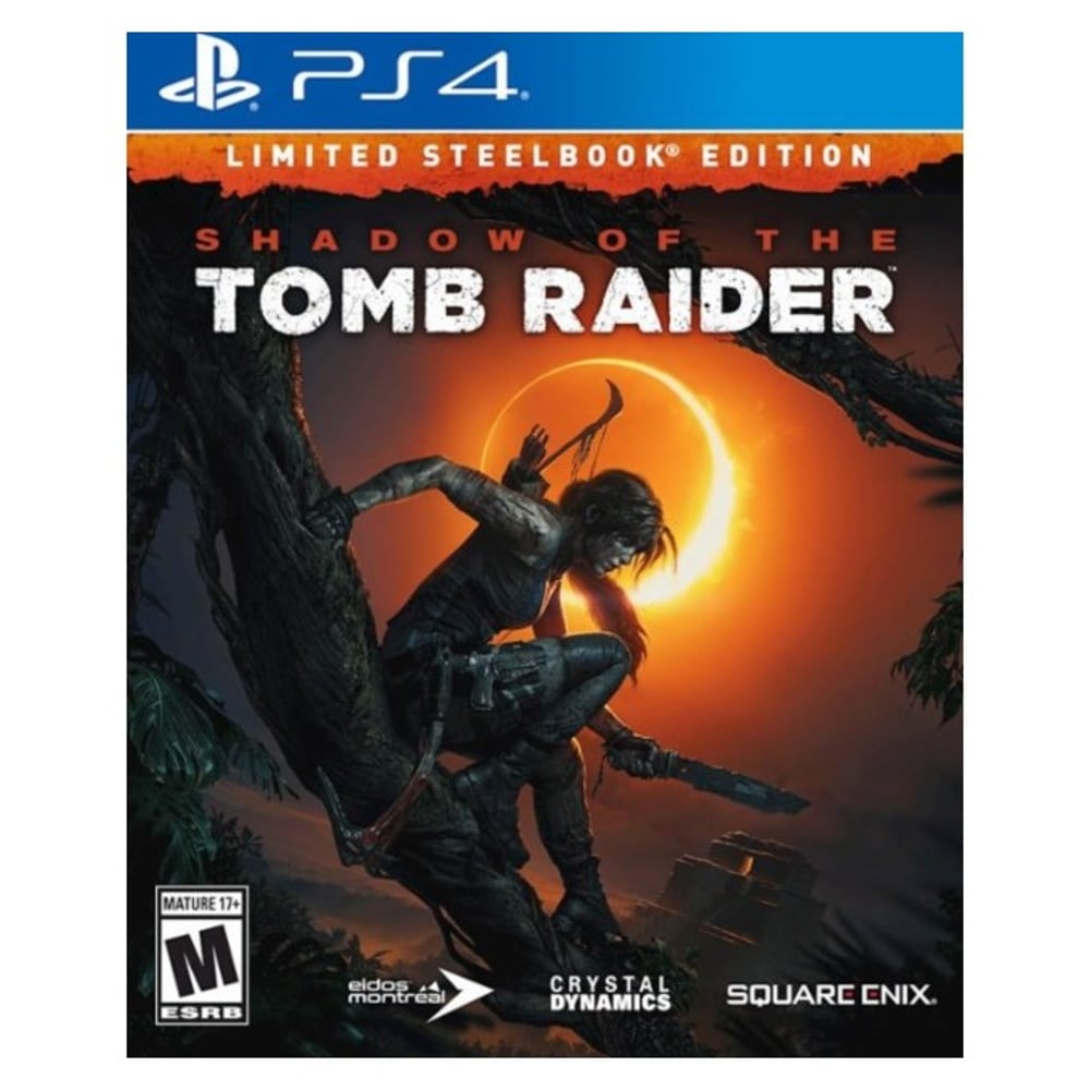 PS4 Shadow Of The Tomb Raider Limited Steelbook Edition Game