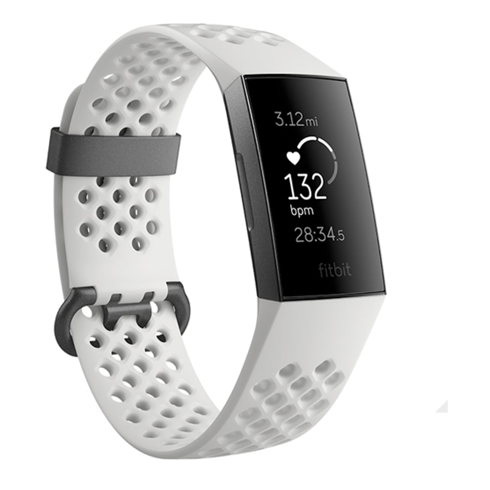 Fitbit Charge 3 Special Edition Fitness Tracker - Frost White/Graphite Aluminum
