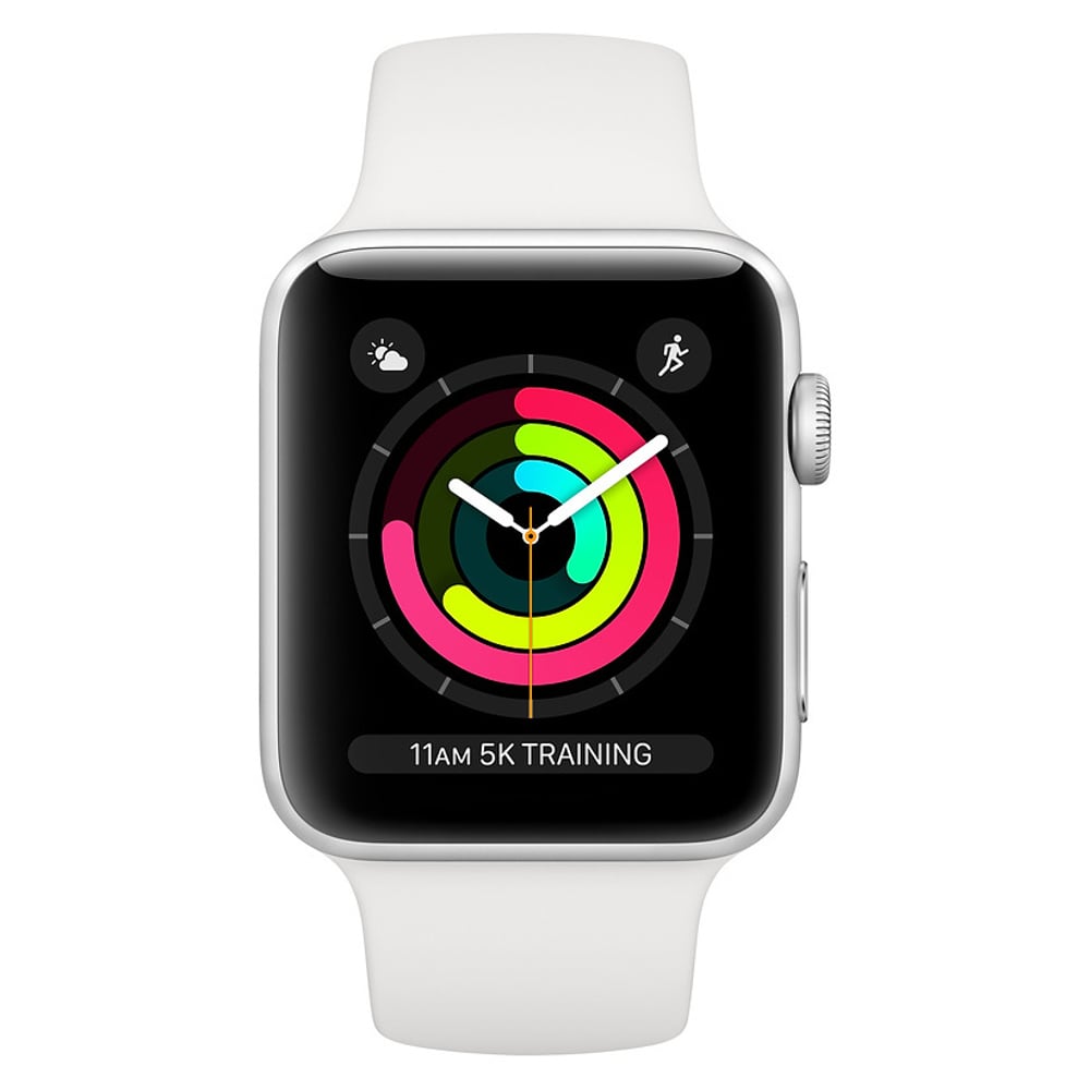 Apple Watch Series 3 GPS - 38mm Silver Aluminium Case with White Sports Band