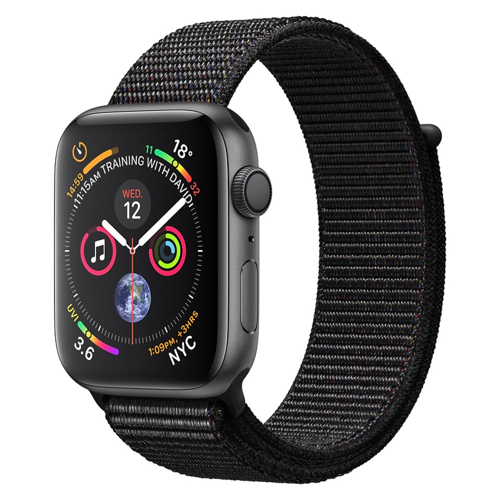 Apple Apple Watch Series 4 GPS 44mm Space Grey Aluminium Case With Black Sport Loop