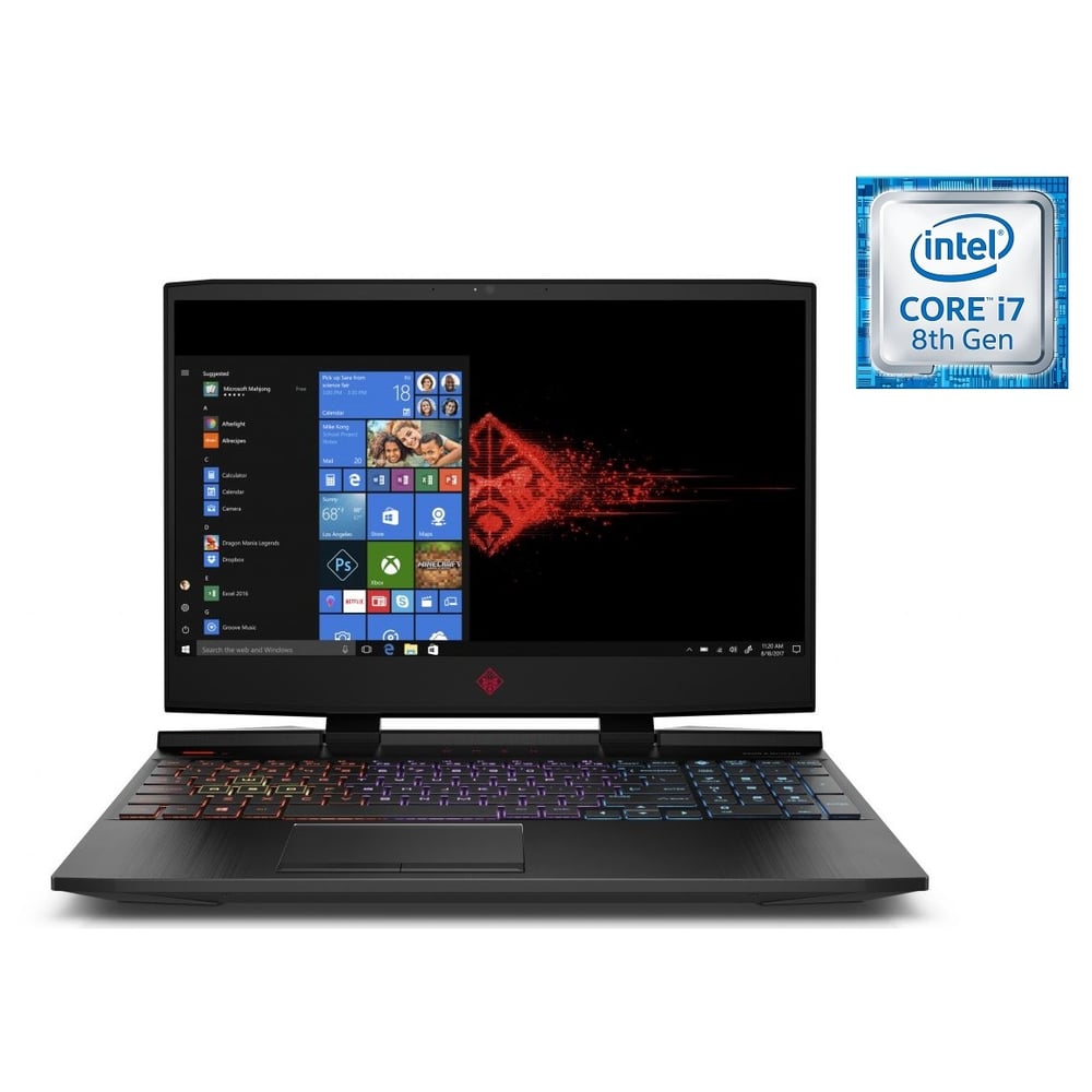HP OMEN 15-DC0012NE Gaming Laptop - Core i7 2.2GHz 16GB 1TB+256GB 4GB Win10 15.6inch FHD Black