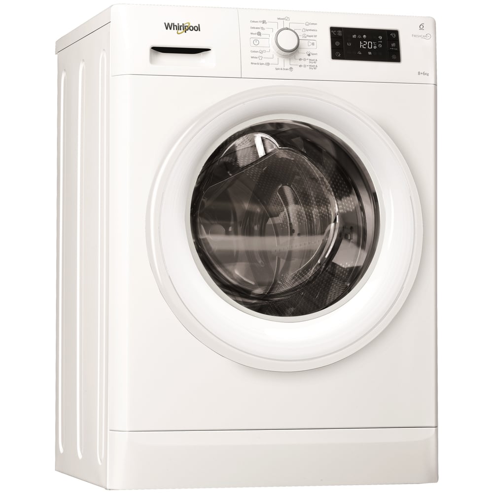 Whirlpool 8kg Washer & 6kg Dryer FWDG86148W