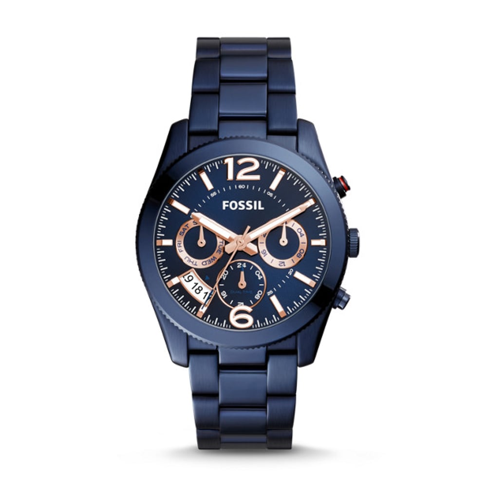 Fossil ES4093 Perfect Boyfriend Multifunction Blue Stainless Steel Watch