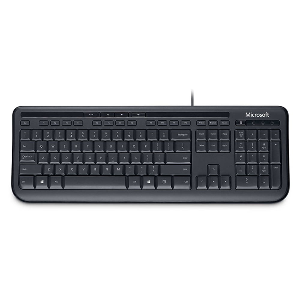 Buy Microsoft Wired Keyboard 600 Black ANB00021 Online in UAE | Sharaf DG