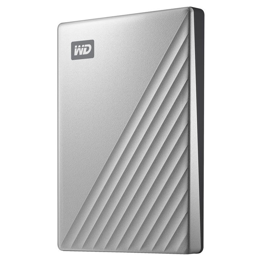 WD My Passport Ultra USB 3.0 Type-C External Hard Drive Silver WDBC3C0010BSLWESN