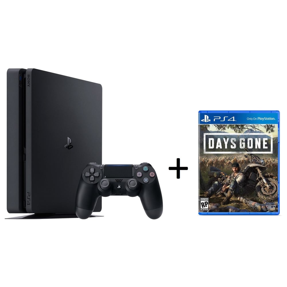 Sony PlayStation 4 Slim Gaming Console 1TB Black + Days Gone Game