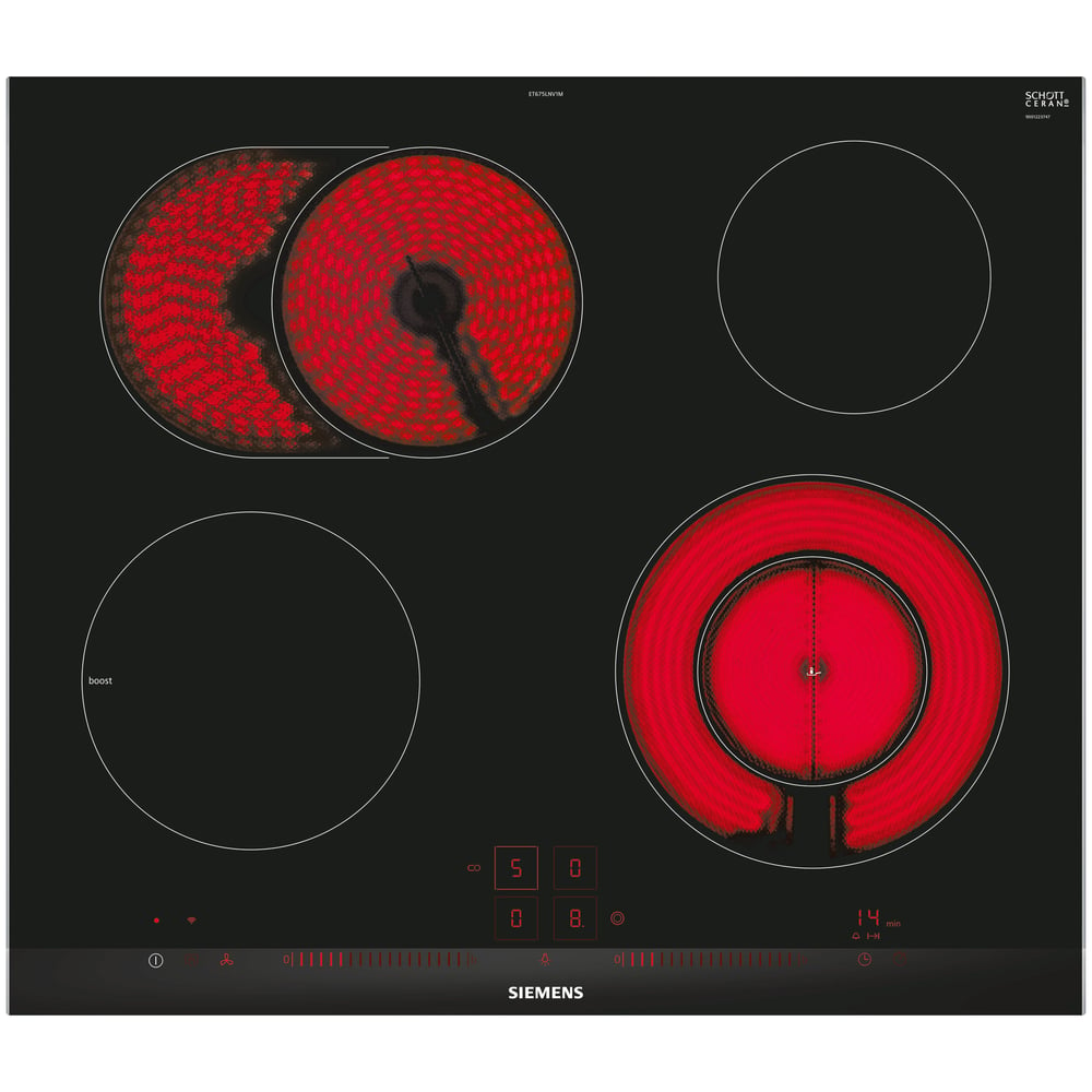 Siemens Home Connect Built In ceramic hobs ET675LNV1M