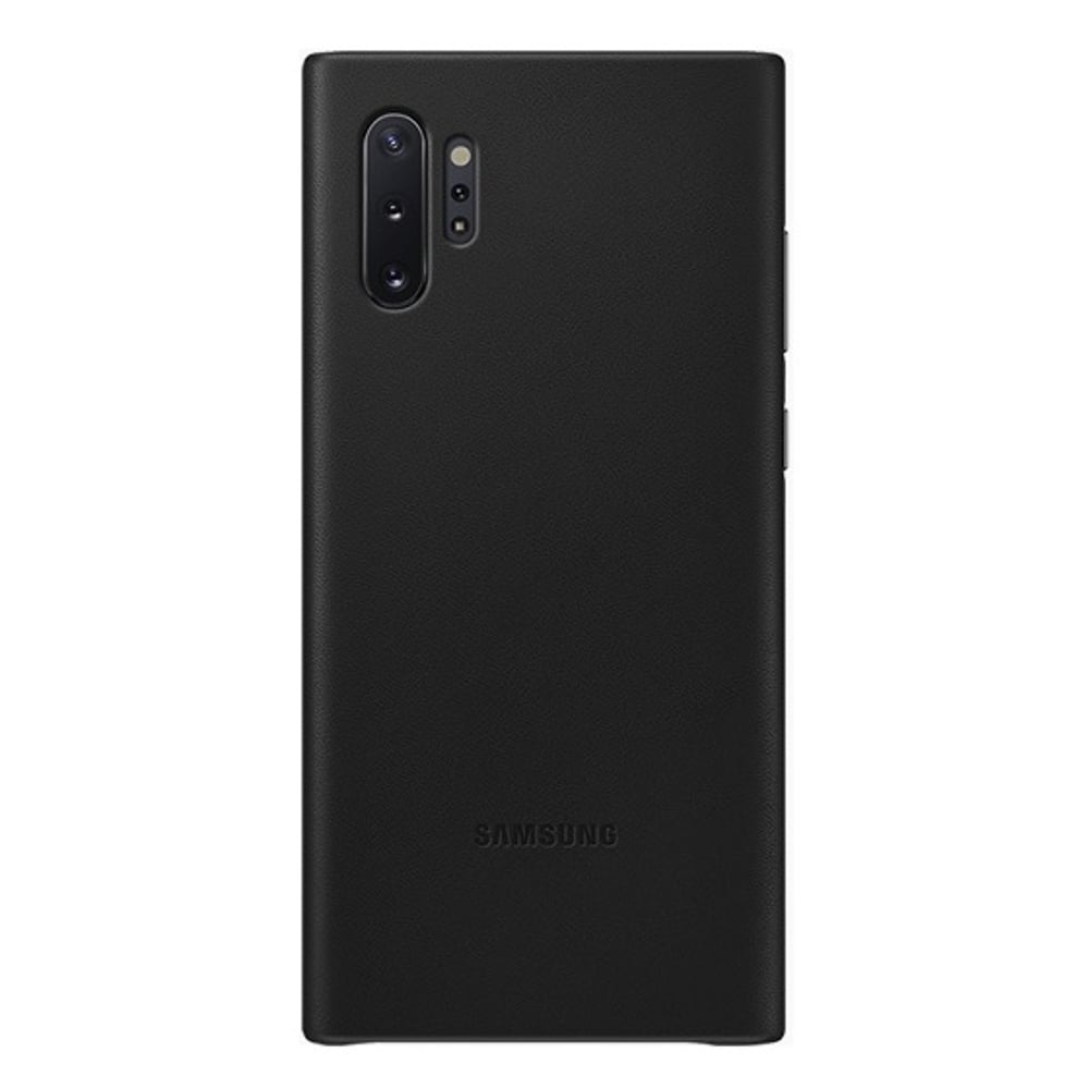 Samsung Leather Cover Black For Note 10 Plus