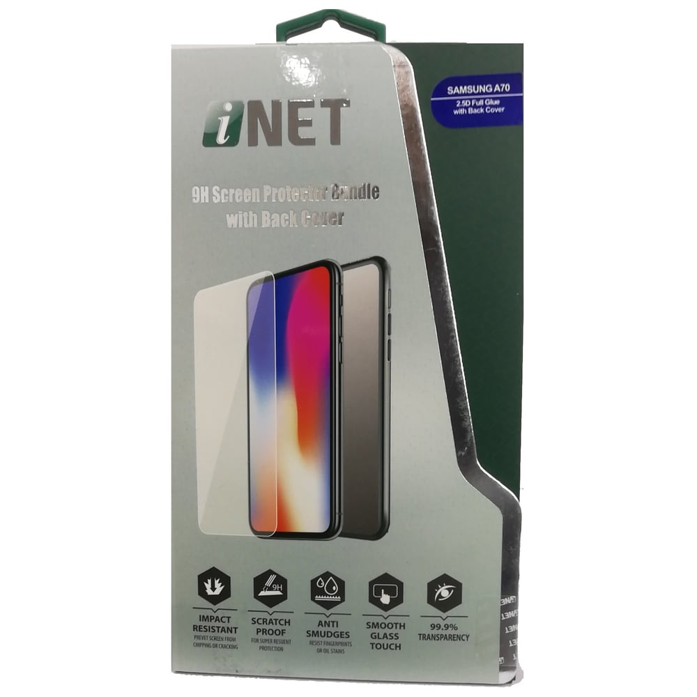 Inet Full Glue With Back Case For Samsung Galaxy A70