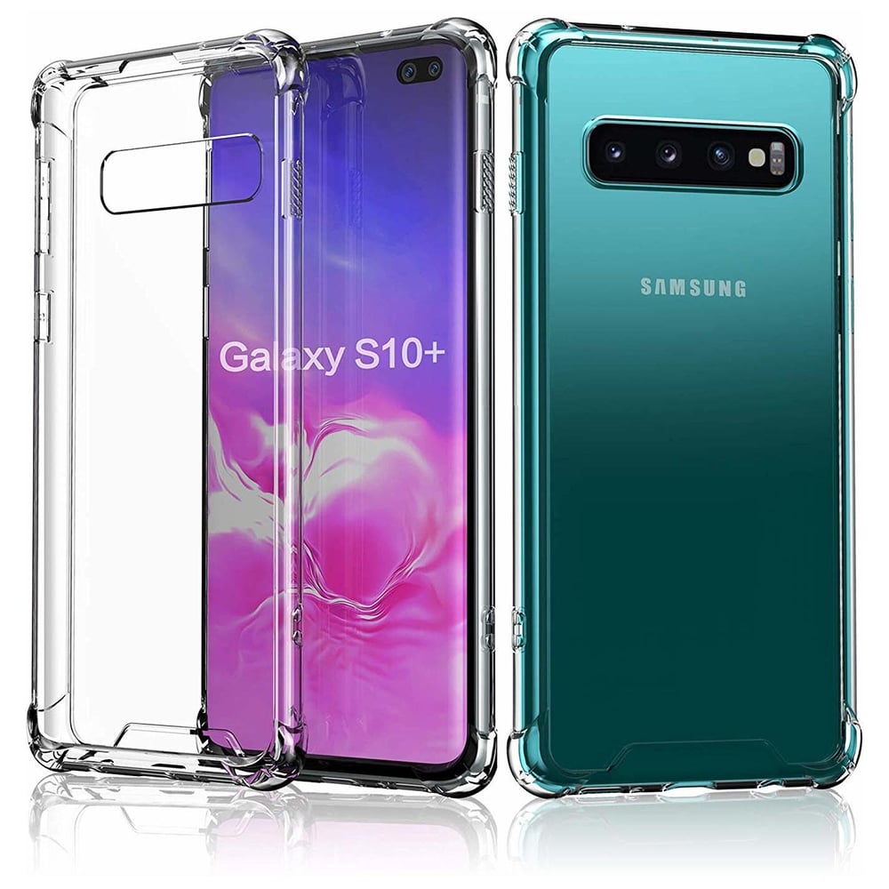 Maxguard Tempered Glass + Clear Back Cover Samsung Galaxy S10 Plus