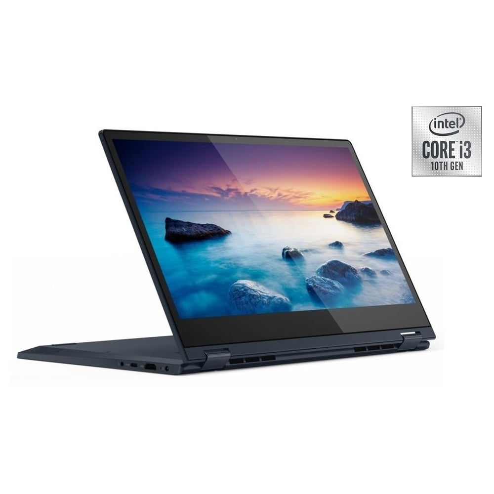 Lenovo ideapad C340-14IML Convertible Touch Laptop - Core i3 2.1GHz 4GB 256GB Shared Win10 14inch FHD Abyss Blue
