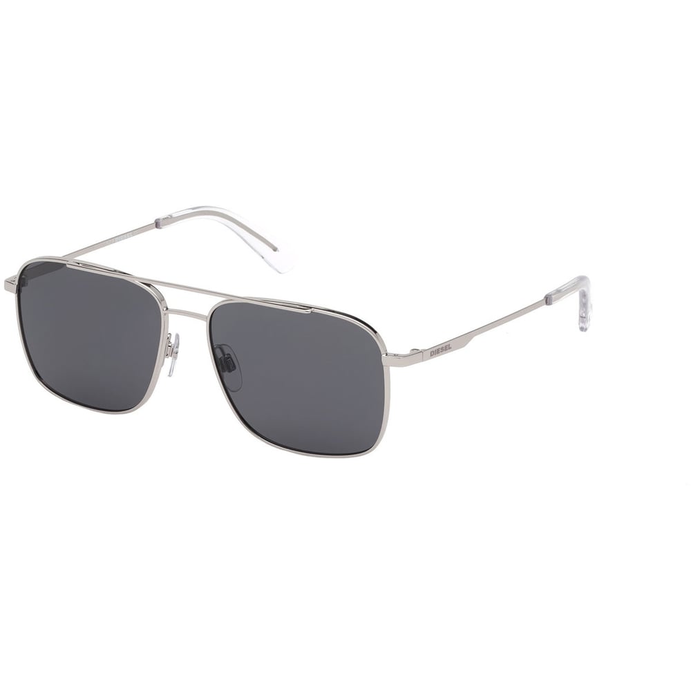 Diesel Silver Metal Non-Polarized Men Sunglasses DL029516A55