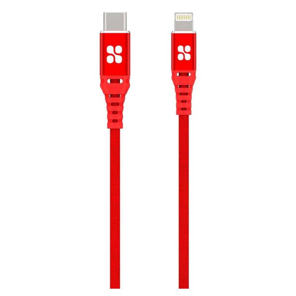 كابل بروميت USB-C إلى لايتنينج 1.2 متر أحمر