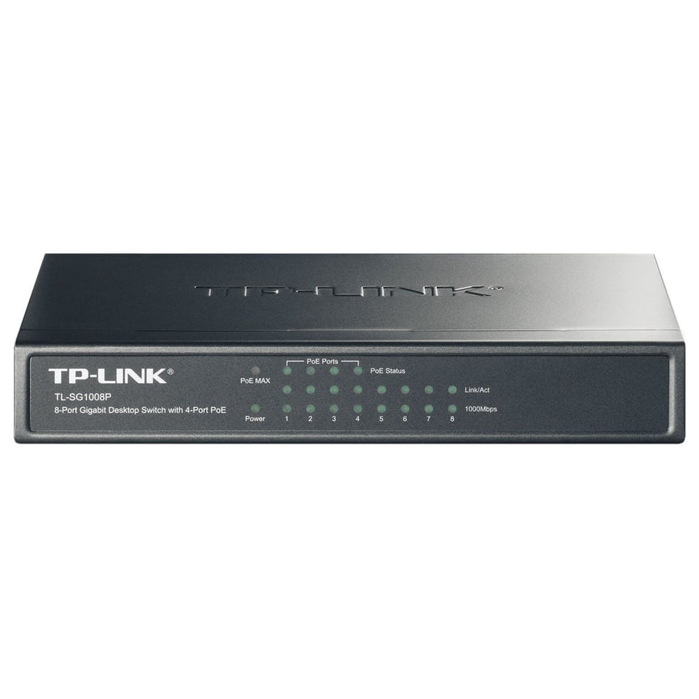 TP-Link TL-SG1008P 8-Port Gigabit Desktop Switch with 4-Port PoE