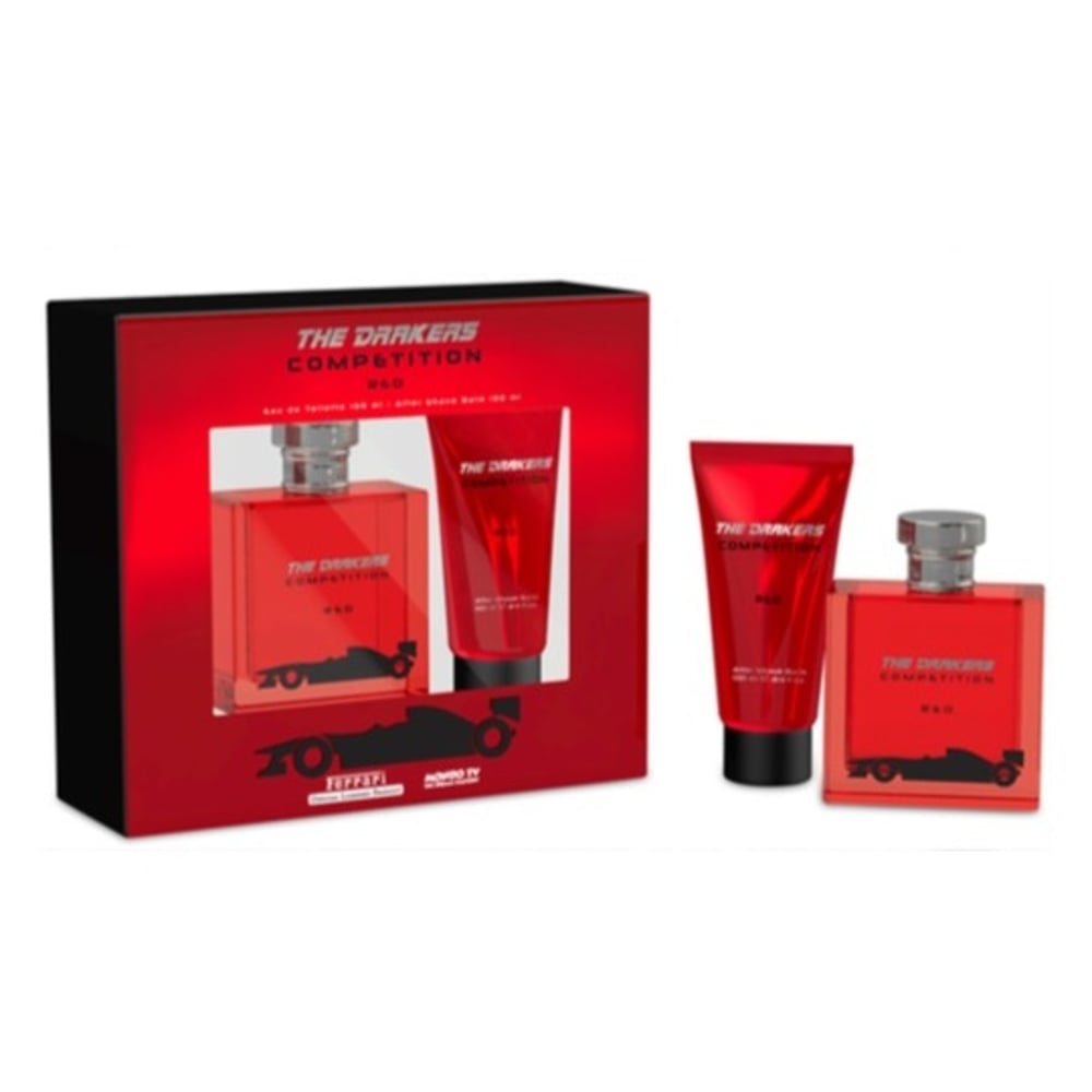 Ferrari Drakers Competition Red EDT 100ml + Hair & Bodywash 100ml Window Box