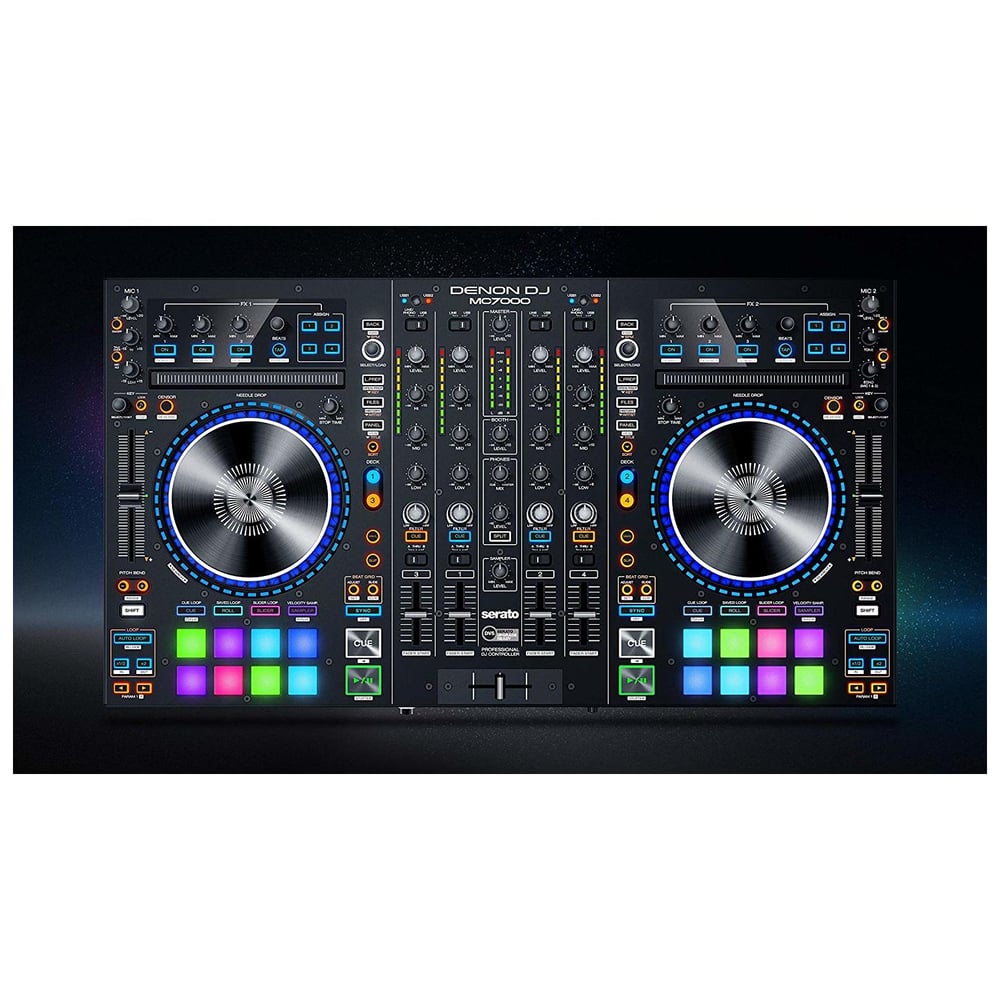 Denon MC7000 Professional 4Channel DJ Controller w/Digital Mixer