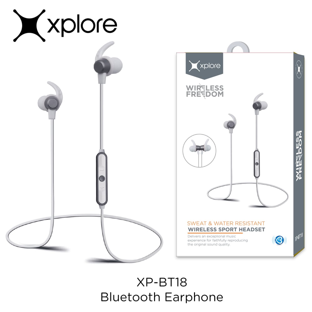 Xplore XP-BT18 Bluetooth Sport Earphone Grey