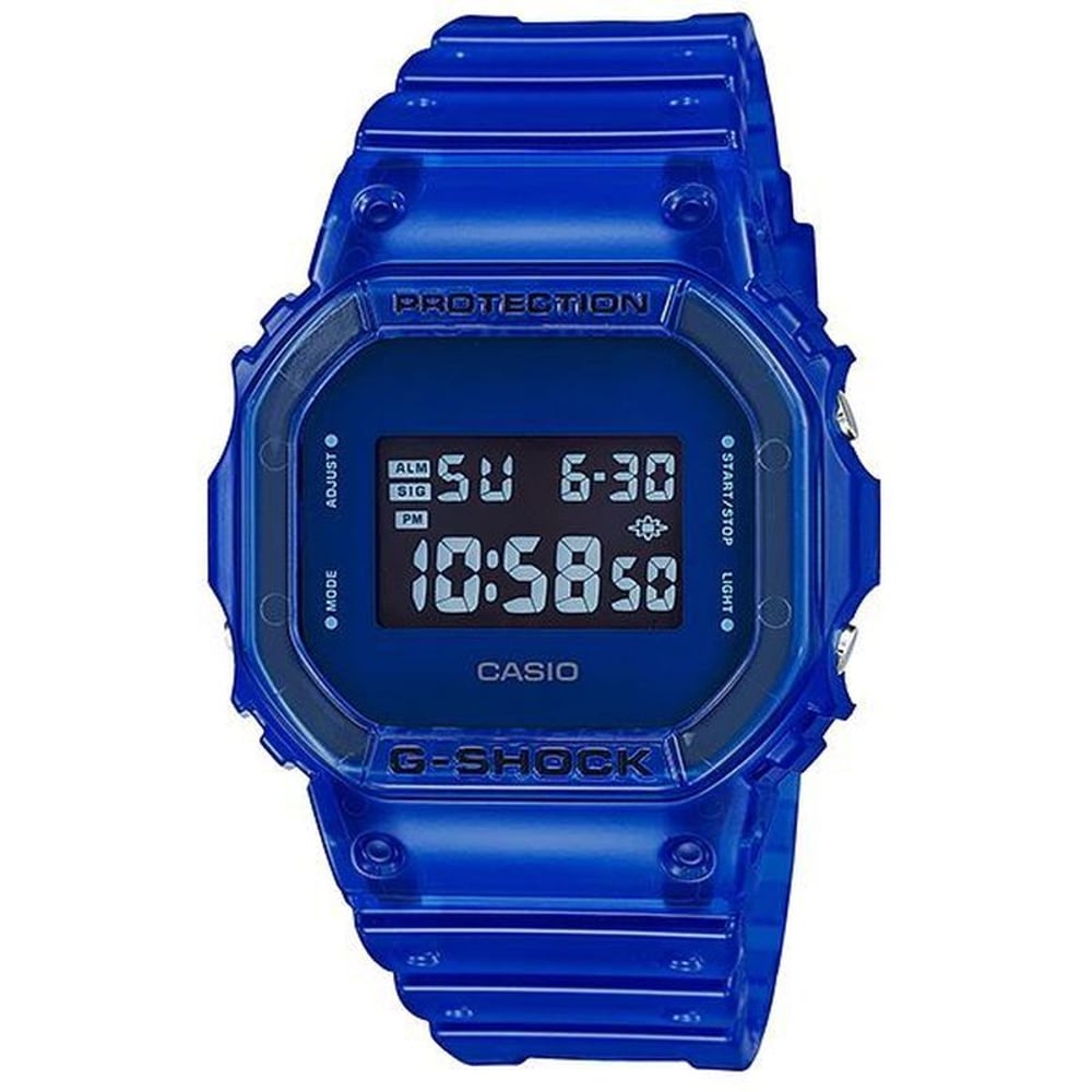 Casio DW-5600SB-2 G-Shock Blue Resin Digital Watch Men