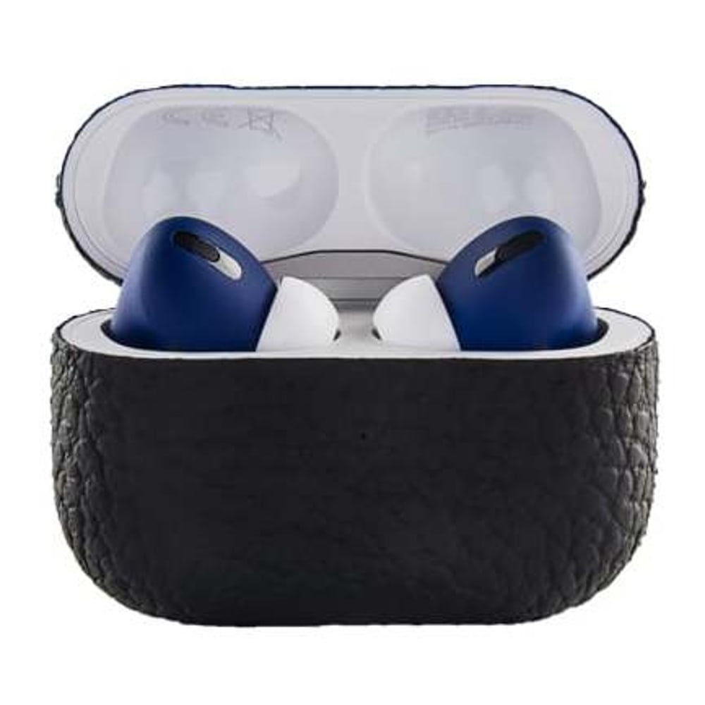 Merlin Craft Royal Collection Apple Airpods Pro Calf Black/Blue