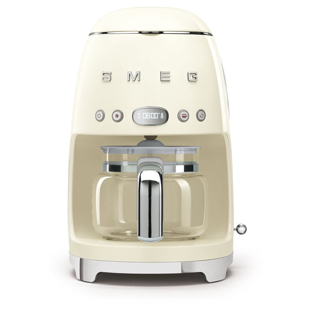 Smeg Drip Filter Coffee Machin Cream DCF02CRUK