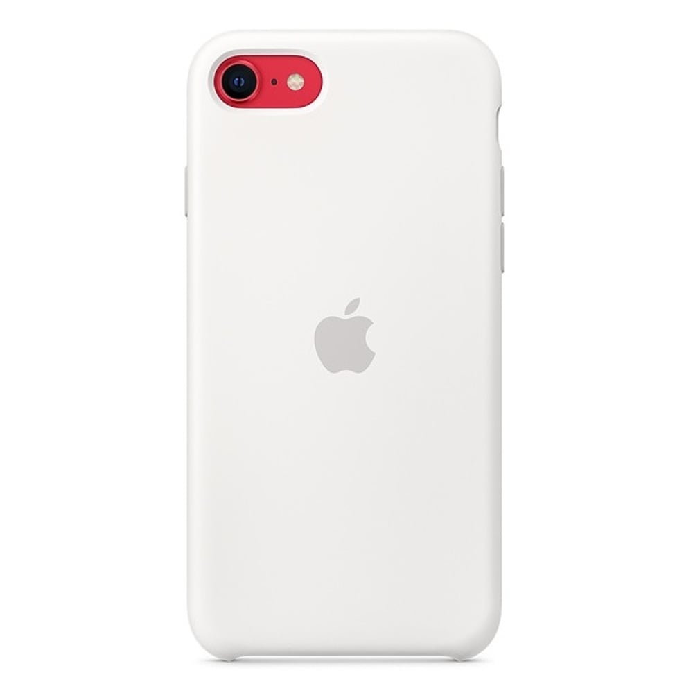 Apple Silicone Case White For iPhone SE