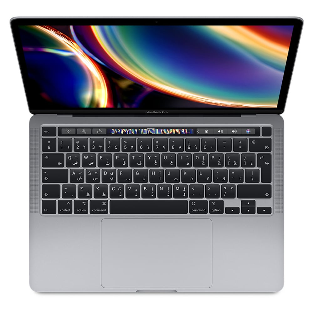 MacBook Pro 13-inch with Touch Bar and Touch ID (2020) - Core i5 1.4GHz 8GB 512GB Shared Space Grey English/Arabic Keyboard - Middle East Version