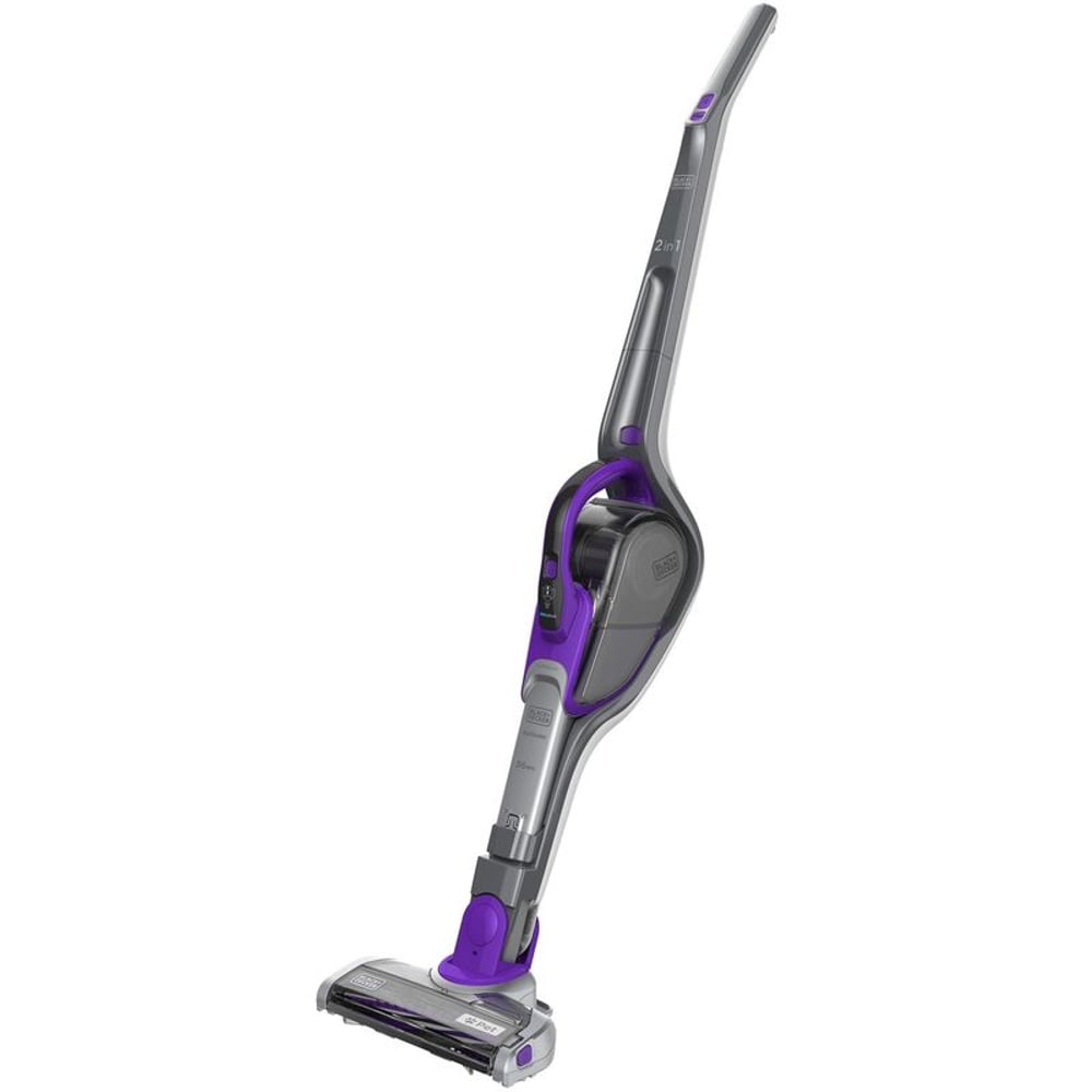 Black and Decker 2in1 Cordless Pet Dustbuster Hand & floor Vacuum Grey/Purple SVJ520BFSP