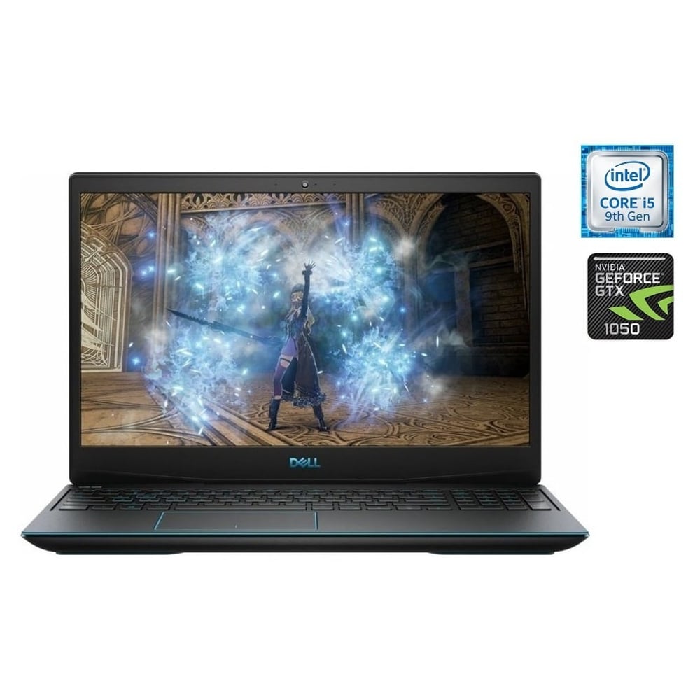Dell G3 15 3590 Gaming Laptop - Core i5 2.4GHz 8GB 256GB 3GB Win10 15.6inch FHD Black English/Arabic Keyboard