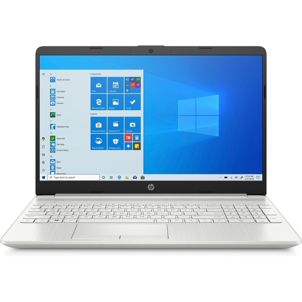 HP 15-DW2083NE Laptop - Core i5 1GHz 8GB 1TB+128GB 2GB Win10 15.6inch FHD Silver English/Arabic Keyboard