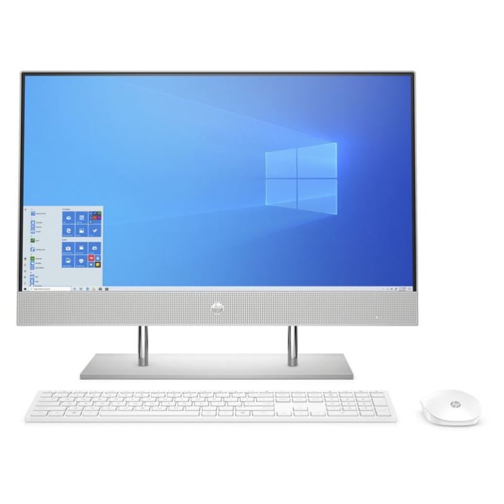 HP (2019) All-in-One Desktop - 10th Gen / Intel Core i7-1065G7 / 23.8inch FHD / 1TB HDD+256GB SSD / 16GB RAM / 2GB NVIDIA GeForce MX330 Graphics / Windows 10 / English & Arabic Keyboard / Silver / Middle East Version - [24-DP0015NE]