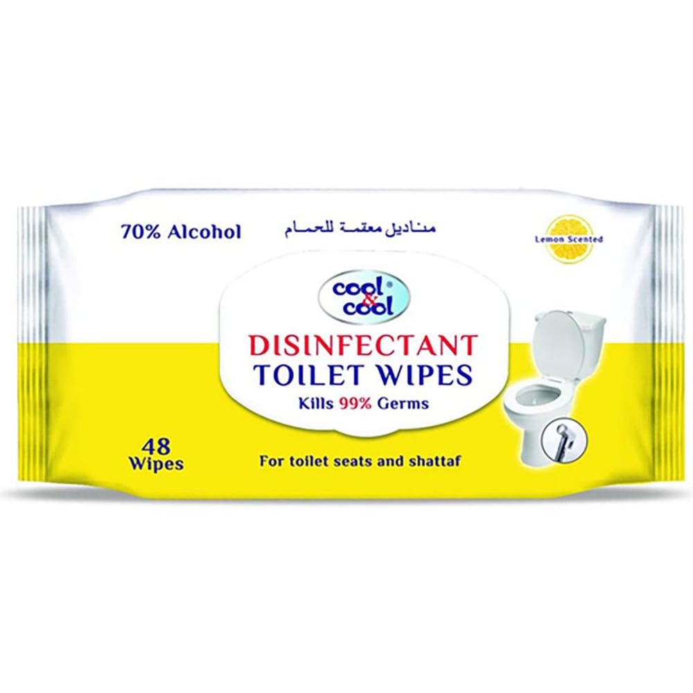 Cool & Cool Disinfectant Toilet Wipes D4888